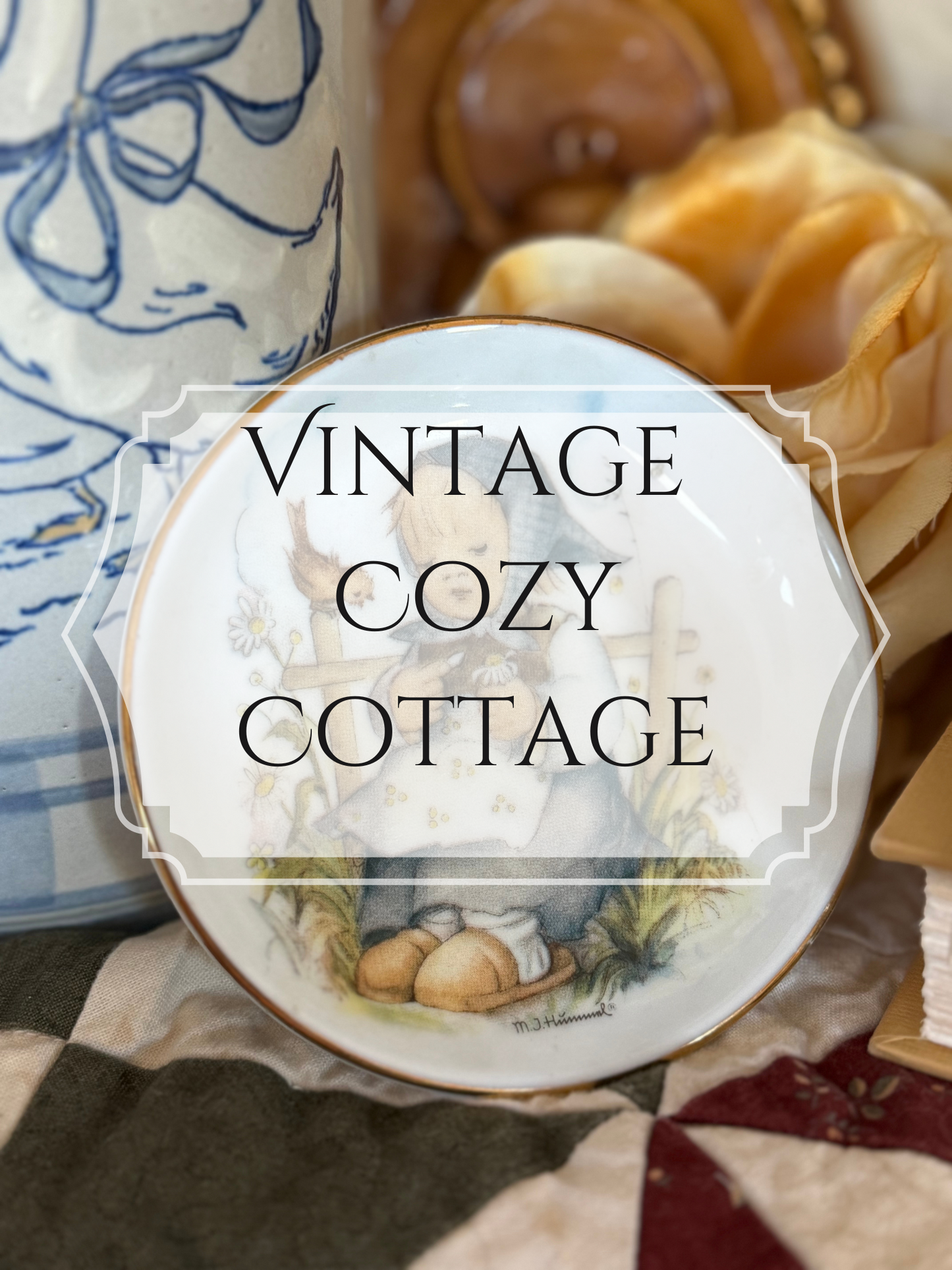 Vintage Cozy Cottage Book Box